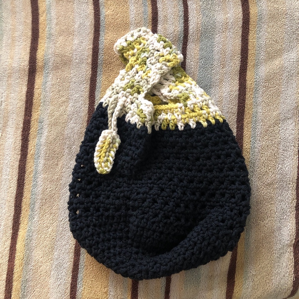 Handmade Japanese Crochet Hand/Wrist Bag